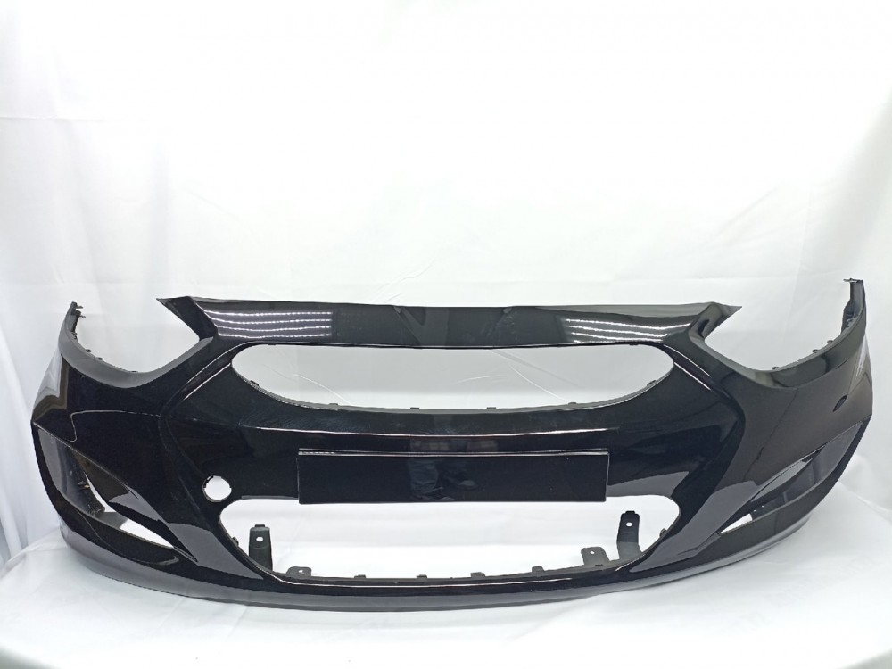 Бампер передний HYUNDAI SOLARIS (10-14-) MZH чёрный (PHANTOM BLACK)