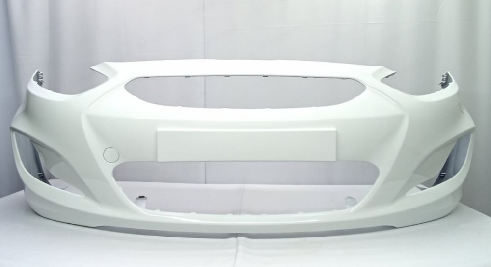 Бампер передний HYUNDAI SOLARIS (10-14-) PGU белый (WHITE CRYSTAL)