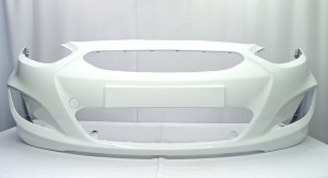 Бампер передний HYUNDAI SOLARIS (10-14-) PGU белый (WHITE CRYSTAL)