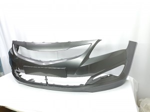 Бампер передний HYUNDAI SOLARIS (14-17-) SAE серый (CARBON GREY)