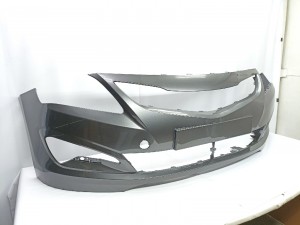 Бампер передний HYUNDAI SOLARIS (14-17-) SAE серый (CARBON GREY)