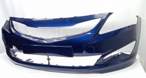 Бампер передний HYUNDAI SOLARIS (14-17-) ZD6 синий (DAZZLING BLUE)