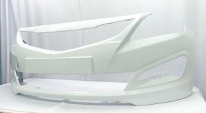 Бампер передний HYUNDAI SOLARIS (14-17-) PGU белый (WHITE CRYSTAL)