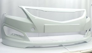 Бампер передний HYUNDAI SOLARIS (14-17-) PGU белый (WHITE CRYSTAL)